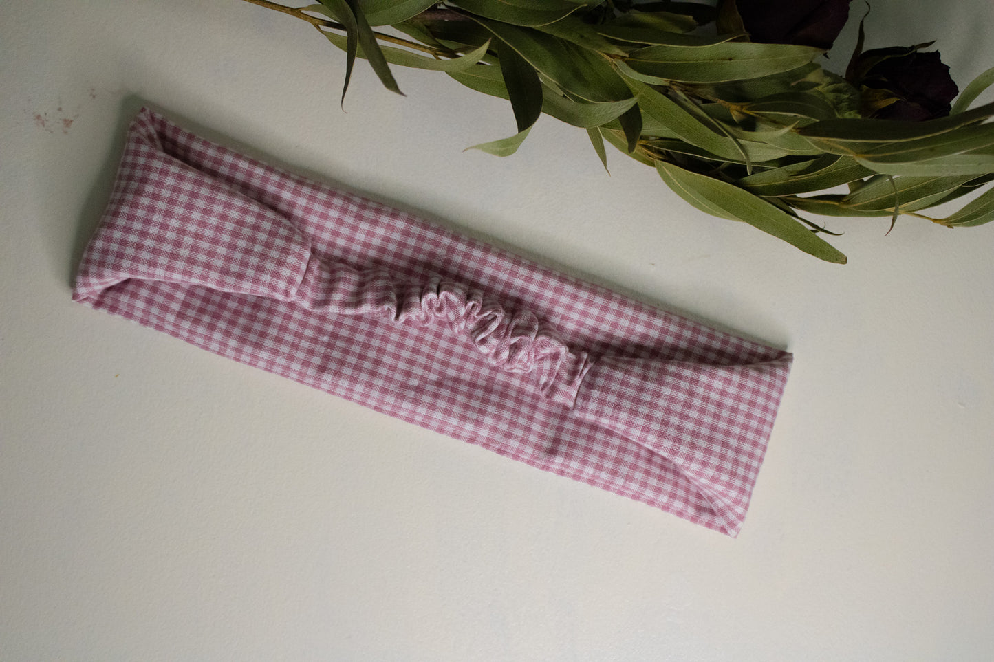 Bandeau vichy violet